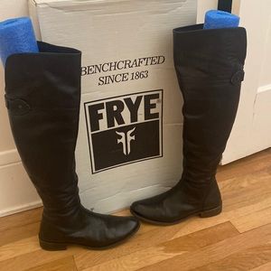 Frye over the knee riding boots